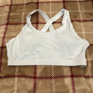 White sports bra
